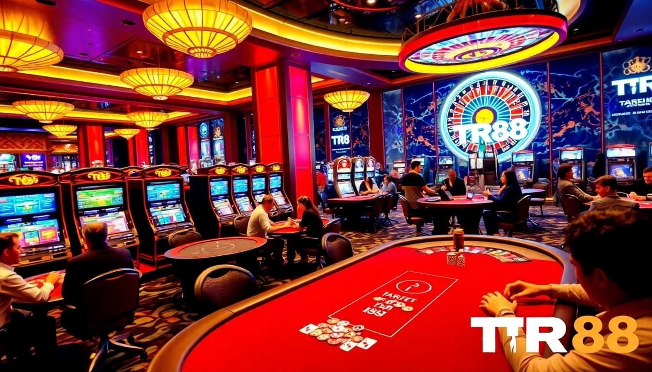Experience the thrill of TR88 gaming with engaging slots and poker action.