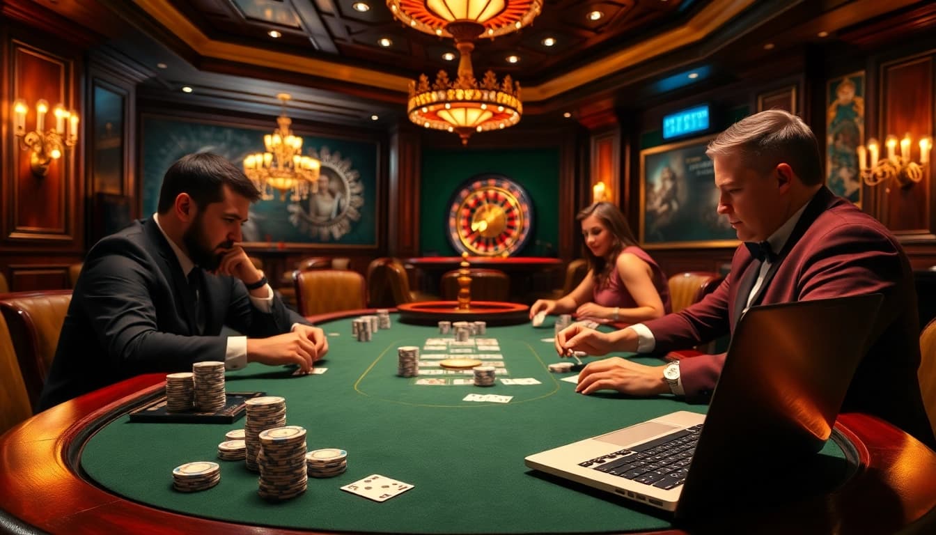 Engaging poker action at a high-stakes table featuring https://www.bdtk66.blog/ for ultimate gambling strategy.