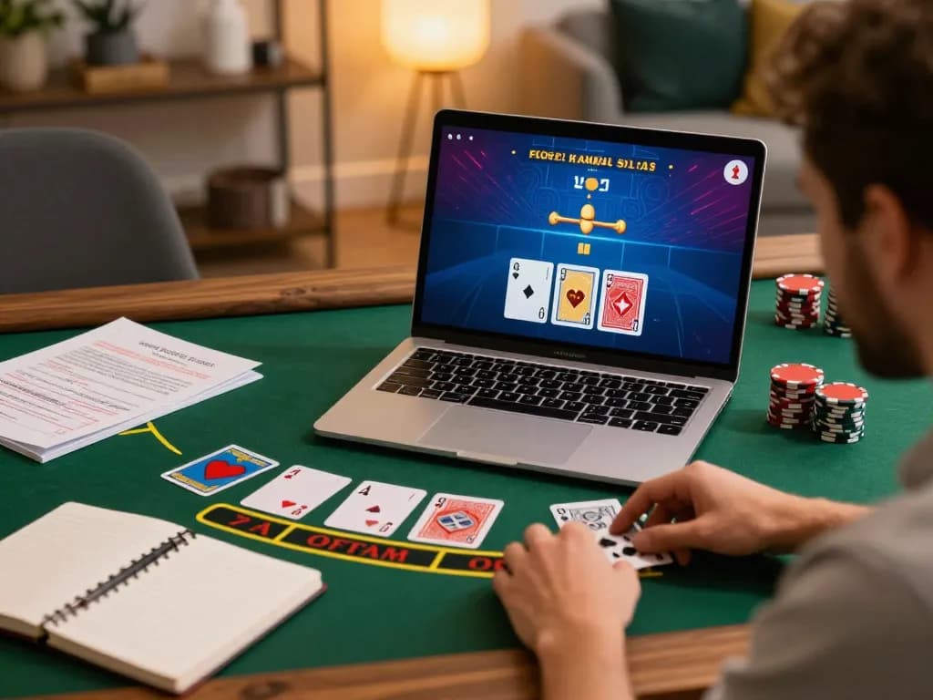 Player immersed in a live dealer blackjack game at XX88, showcasing responsible gaming.