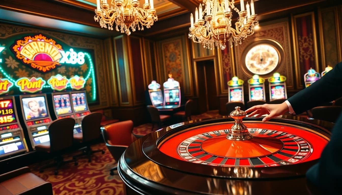 Engaging players at the xx 88 casino table with thrilling roulette action.