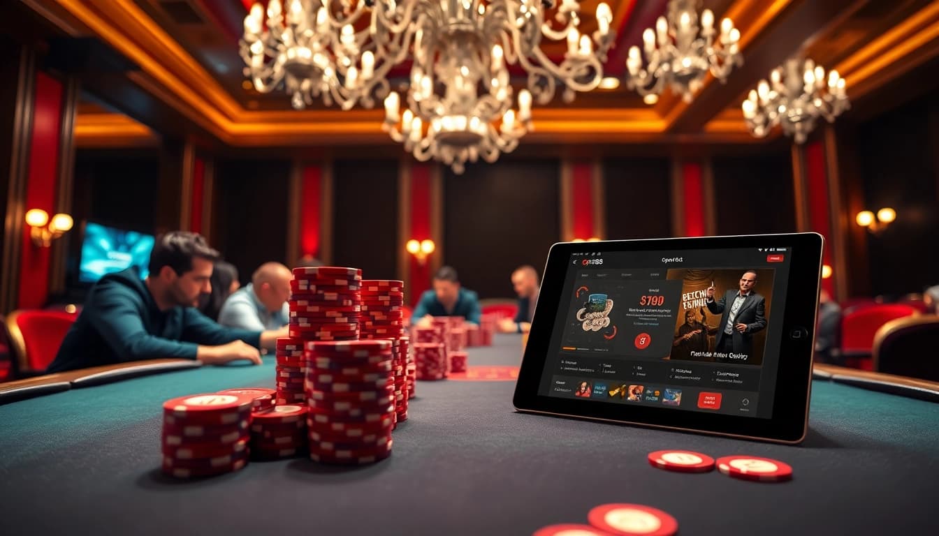 Experience thrilling poker action at open88.gg with luxury chips and players in high stakes.