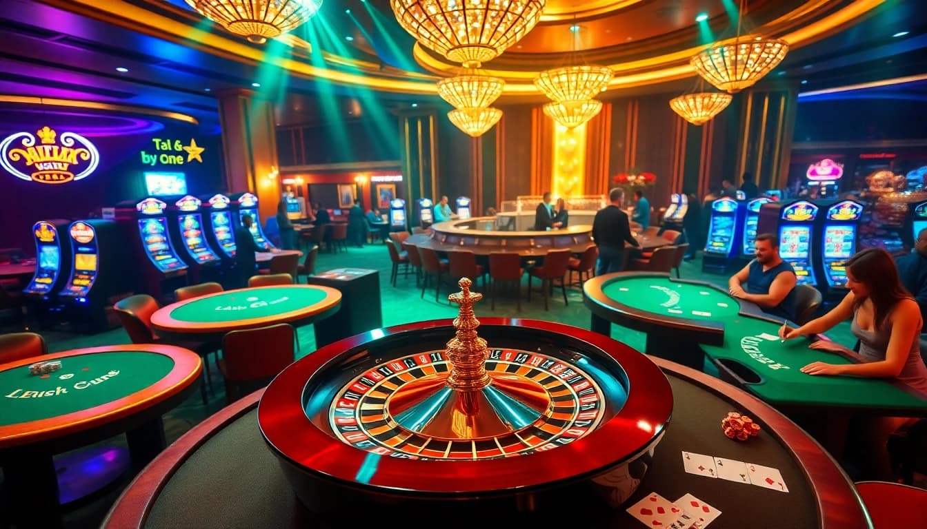 Experience the thrill of winning at cm88.com with vibrant gaming tables and exciting casino elements.