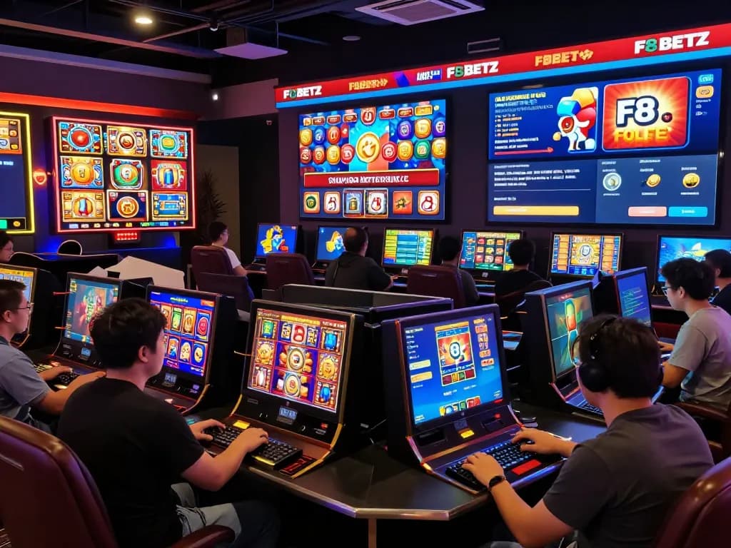 Players exploring exciting slot games and bonuses at f8betz online casino platform