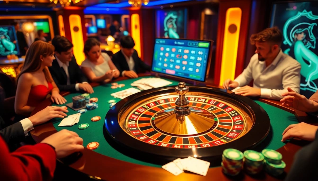 Experience high-stakes excitement at https://xx88.boats/ with players engaging in a thrilling roulette game.