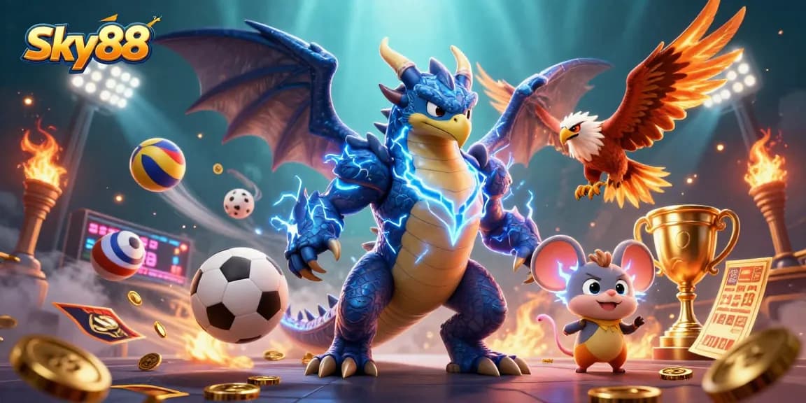 Join Sky88 for thrilling gameplay with dynamic sports elements and fantasy characters.