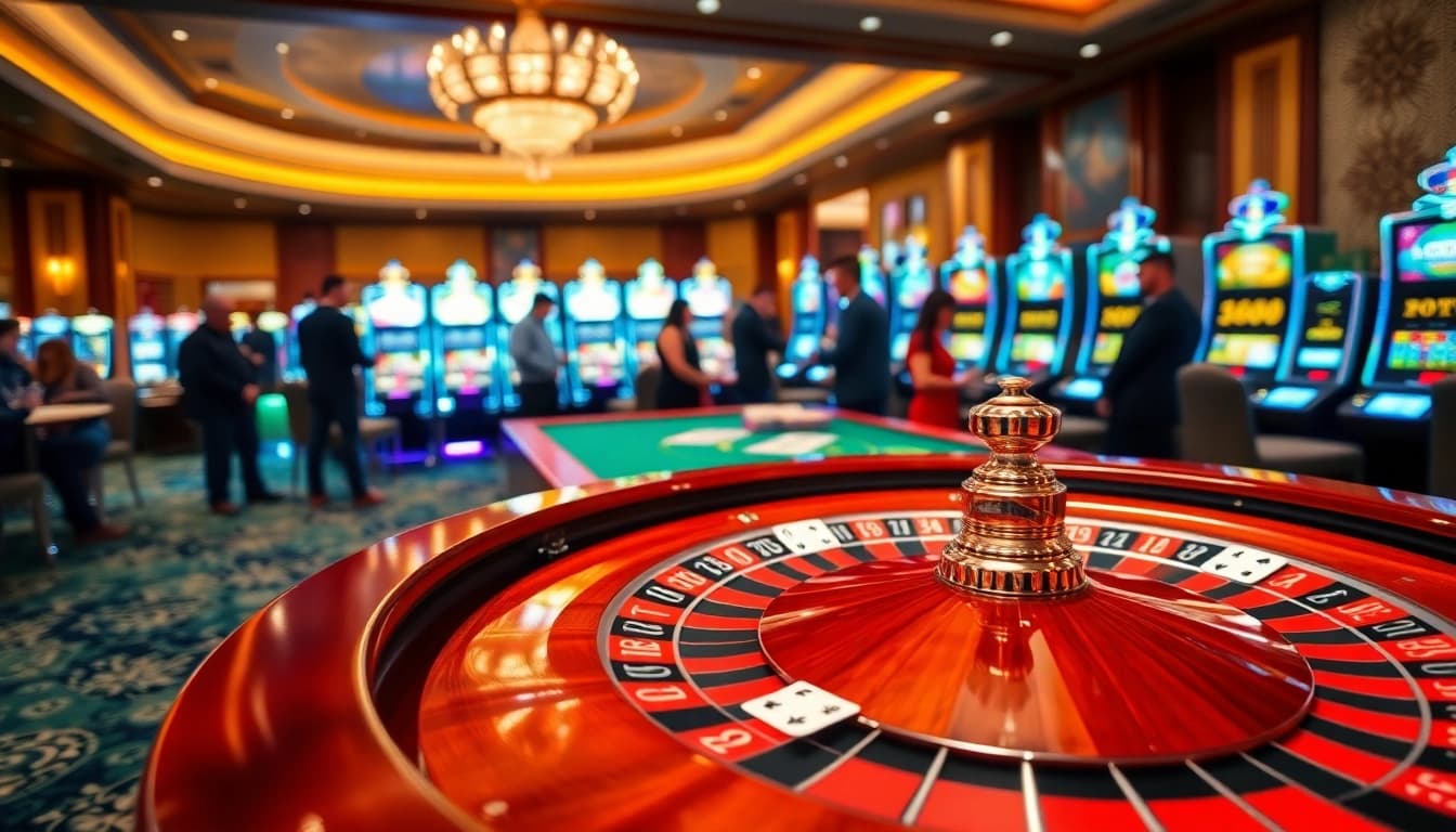 Experience the excitement of gambling at https://rr88.black/ with vibrant roulette wheels and elegant game tables.