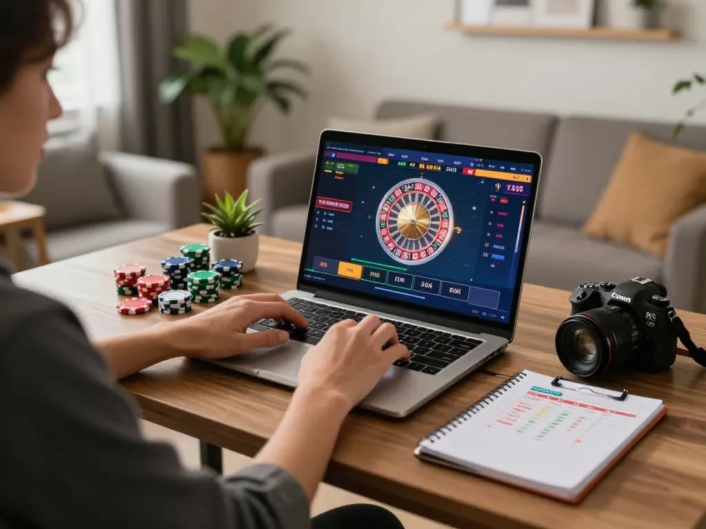 Engaging online gaming action at 789win1 with a live roulette table and strategic notes
