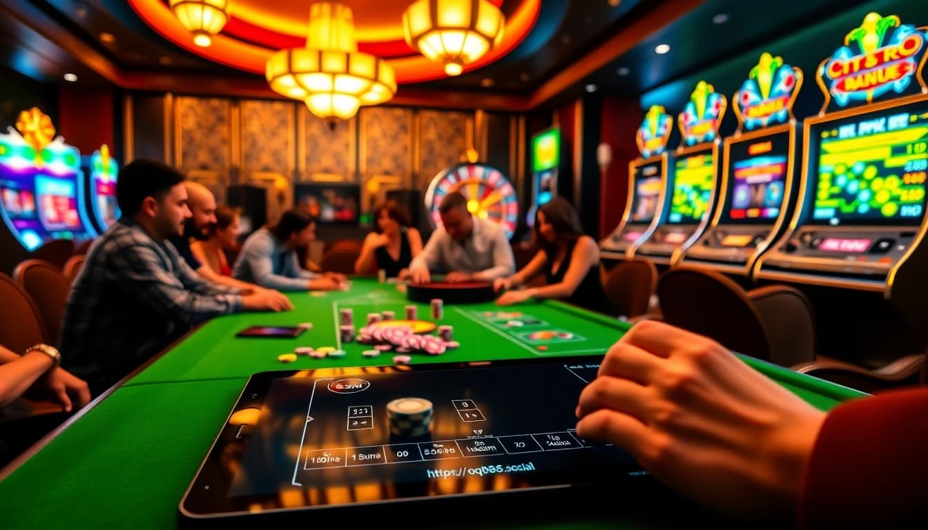 Experience the excitement of gambling at https://qq88.social/ with vibrant casino scenes and engaging games.