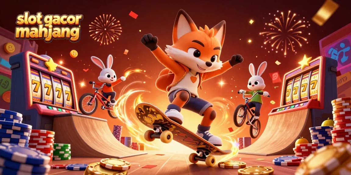 Experience thrilling gameplay with slot gacor mahjong showcasing a vibrant 3D illustration of playful characters and casino elements.