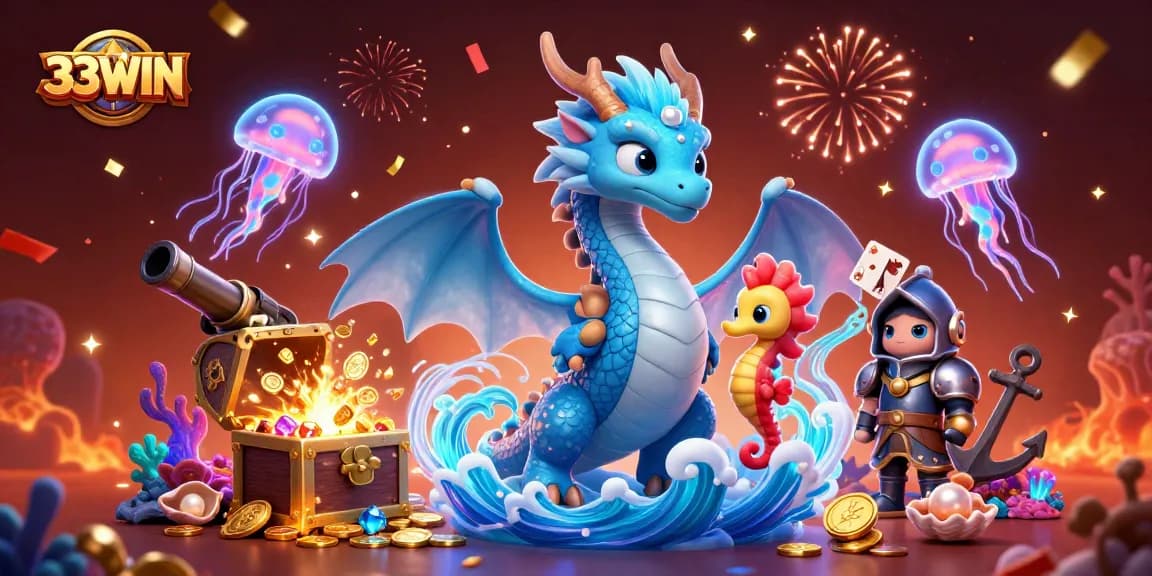 Players win big with 33WIN in this vibrant casino scene full of excitement.