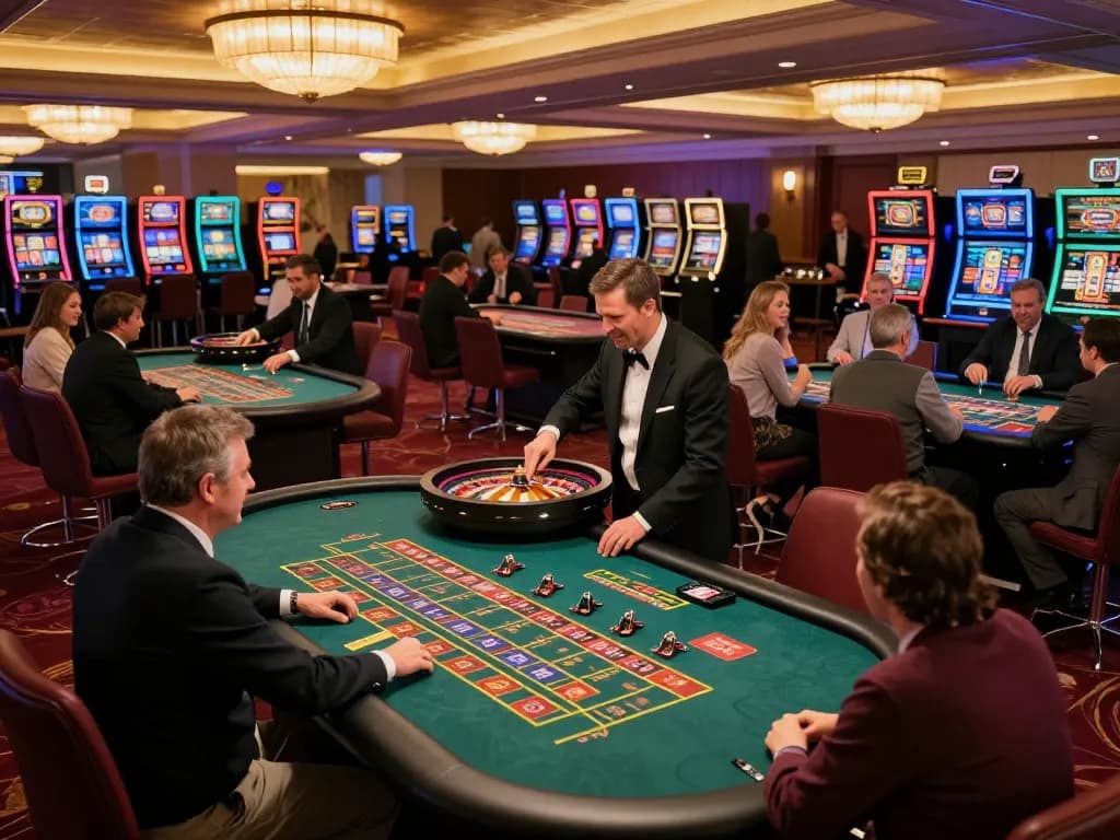 Players enjoying roulette at a casino while engaging with sunwin gaming strategies to maximize their odds