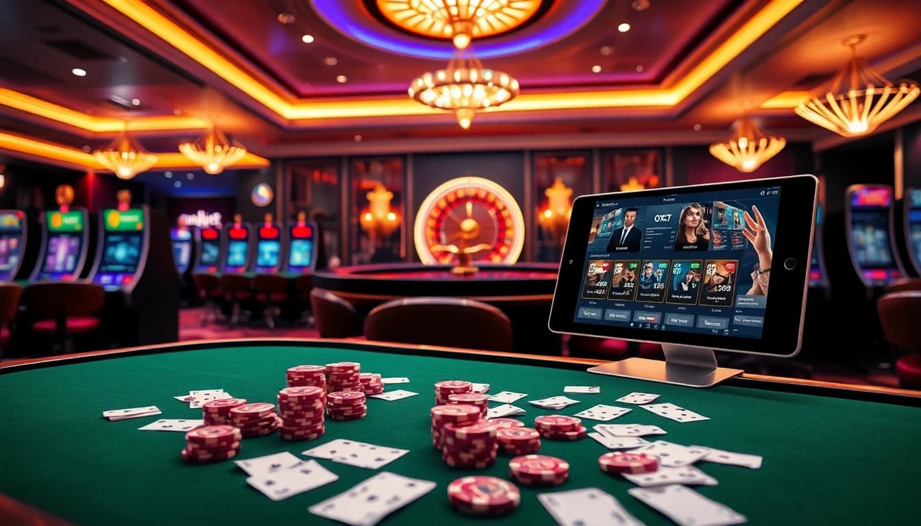 Experience thrilling games at ox bet in a luxurious casino atmosphere.