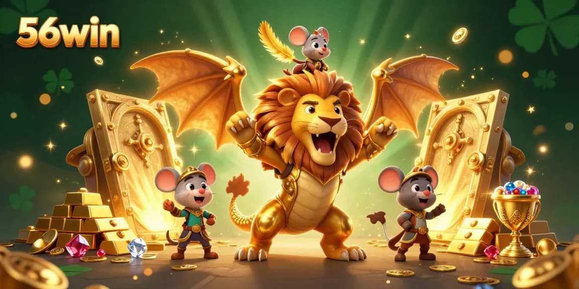 Enjoy dynamic gaming at 56win with golden treasures and an adventurous chimera scene.