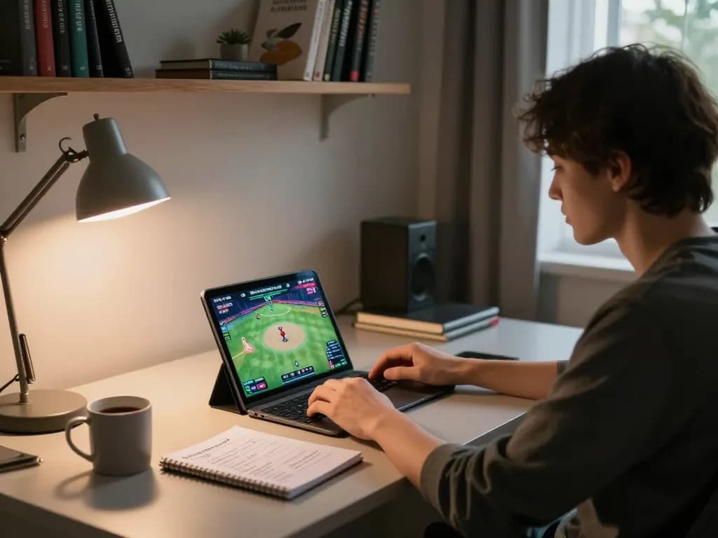 Trải nghiệm xem đá gà trực tiếp HD trong một không gian chơi game trực tuyến thoải mái, với một người chơi tập trung vào các trận đấu trực tiếp.