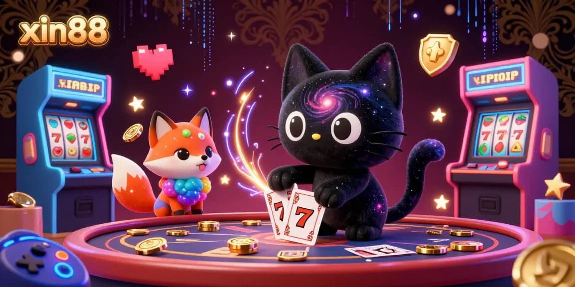 Engage in exhilarating casino action at xin88 with vibrant slots and dynamic 3D characters.