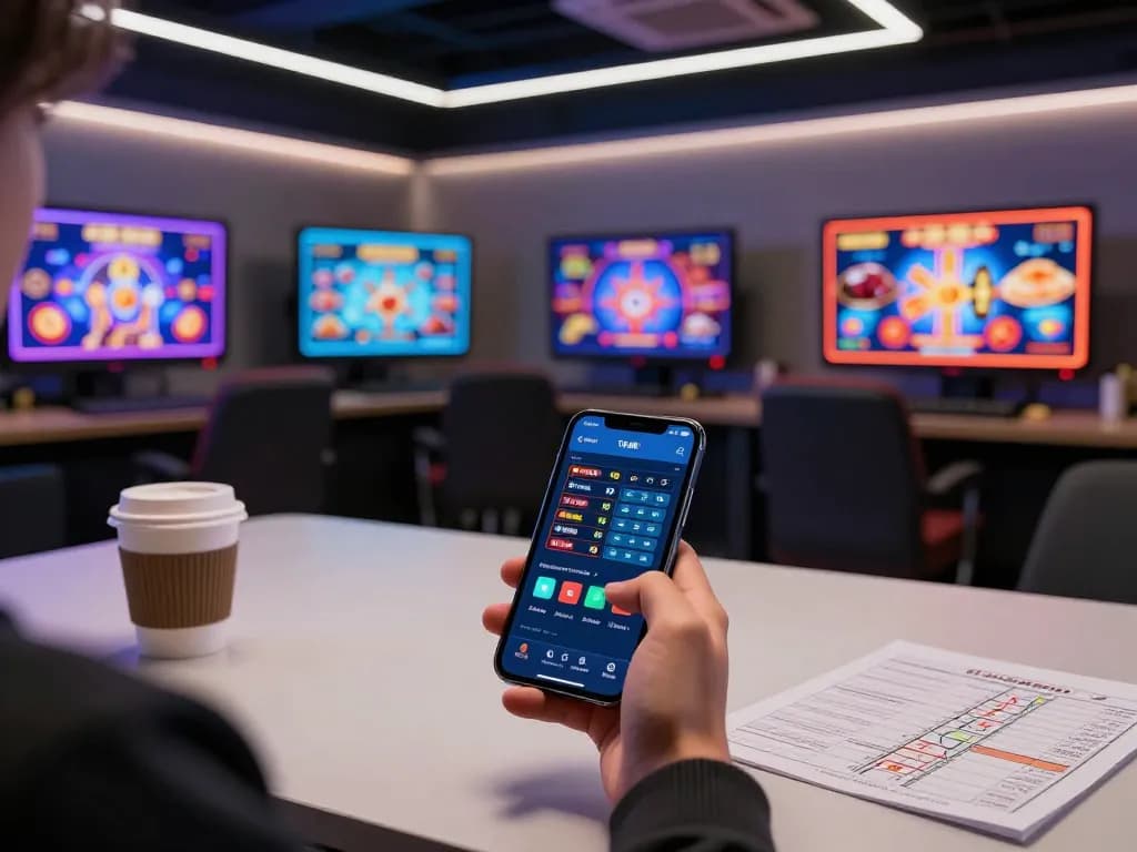 Player using the TG 88 casino app for strategic betting on a modern smartphone in a cozy home setting.