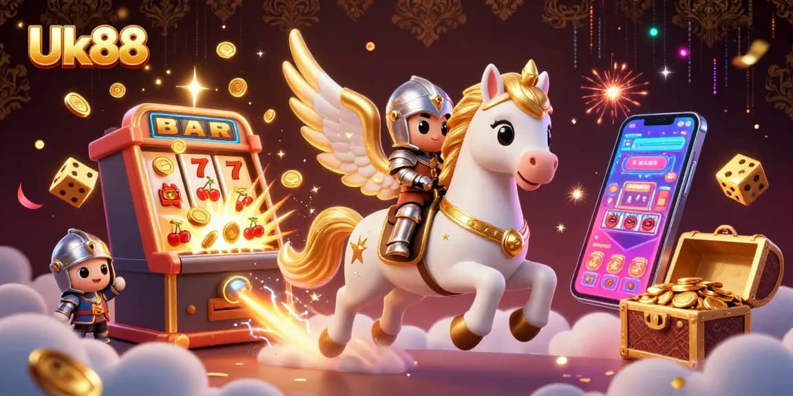 Experience thrilling jackpots at Uk88 with vibrant slot machines and captivating 3D gaming elements.
