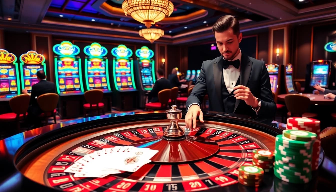 Experience vibrant gaming action at https://xx88.moe/, featuring luxurious casino tables and engaging roulette.