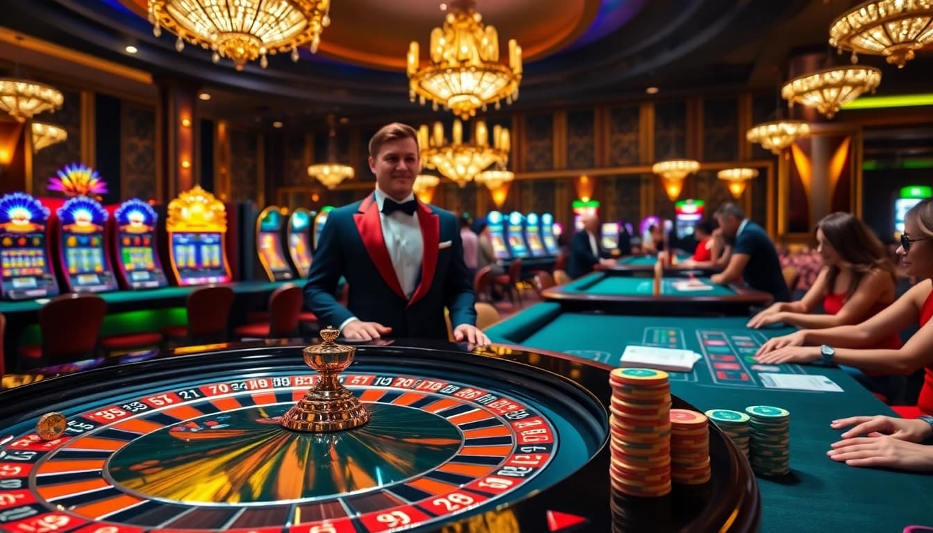 Experience the thrill of Bl555 with engaging gameplay at a luxurious casino.