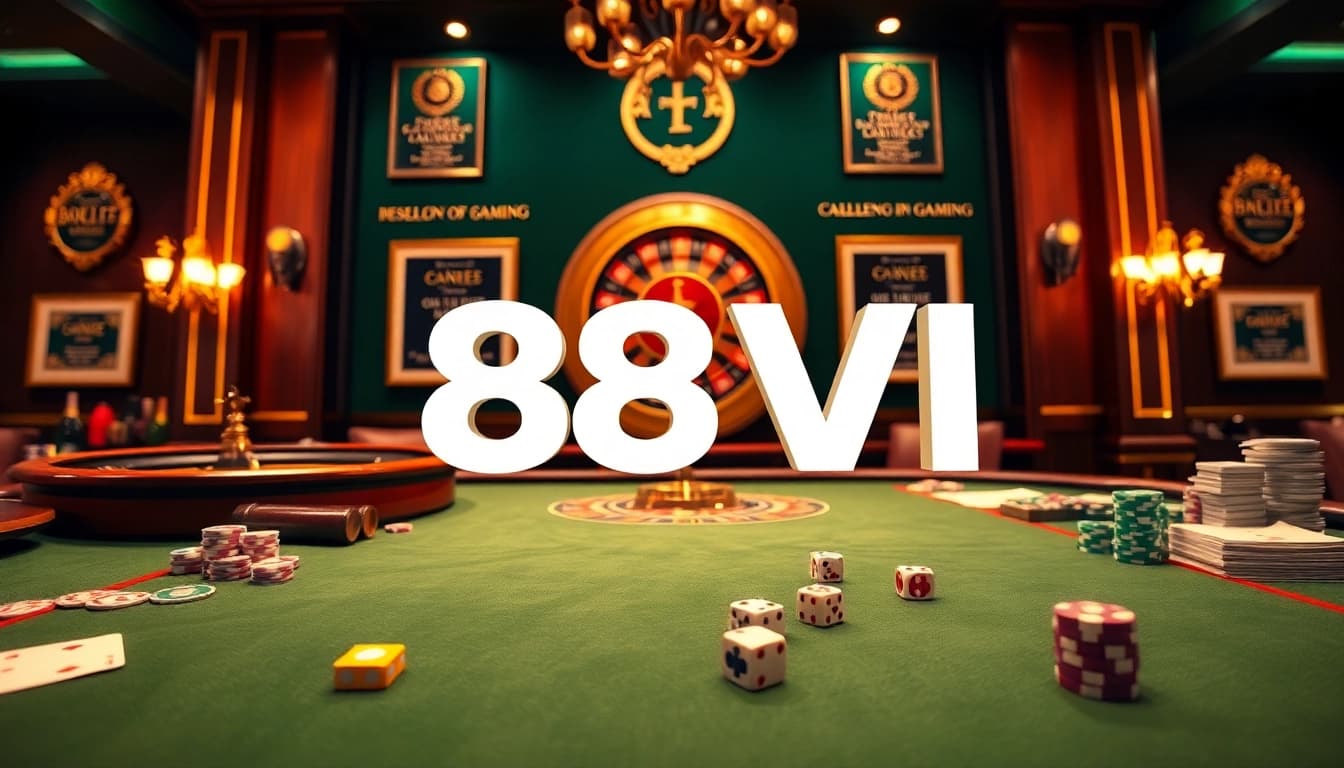 Experience thrilling gameplay at 888VI with vibrant casino elements and exciting betting action.