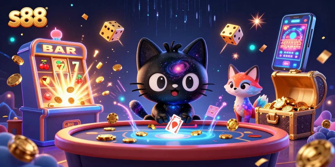 Experience thrilling jackpots at s88's vibrant casino with dynamic characters and exciting games.