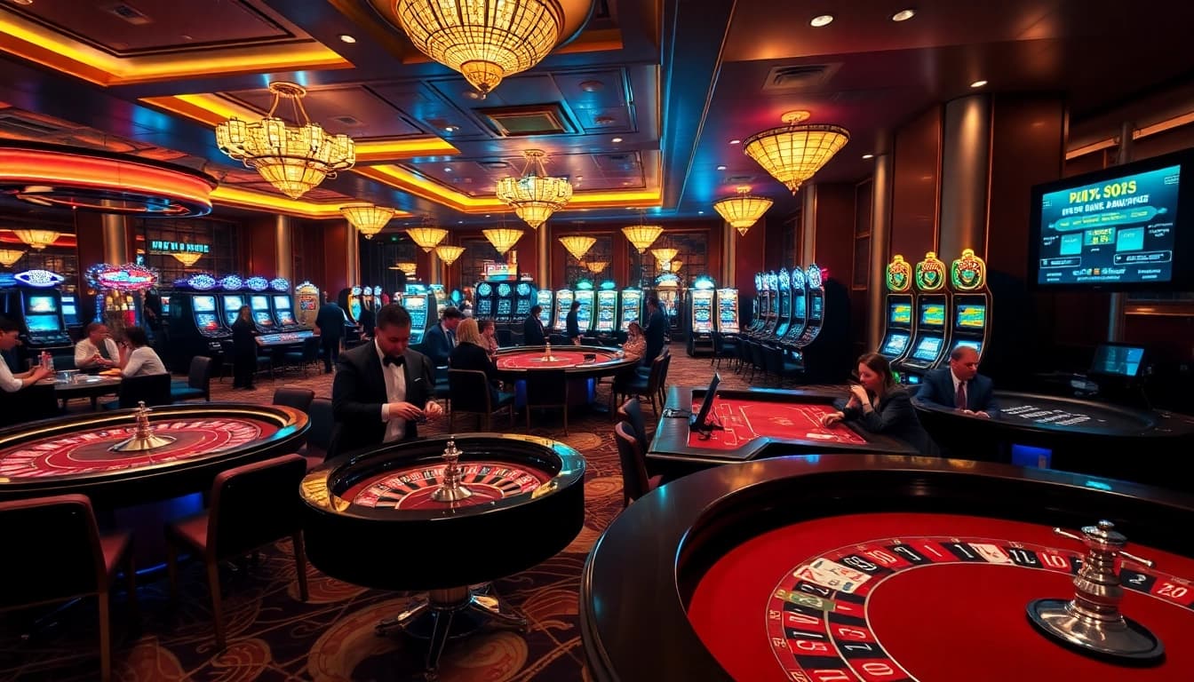 Experience the excitement of gambling at https://88new.autos/ with vibrant casino activities showcasing roulette, poker, and slot machines.