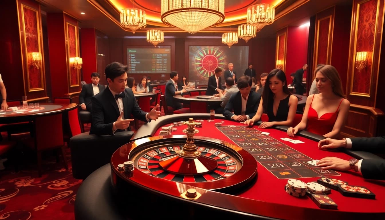 Experience the thrill of nk88 with vibrant casino games, including roulette and poker.