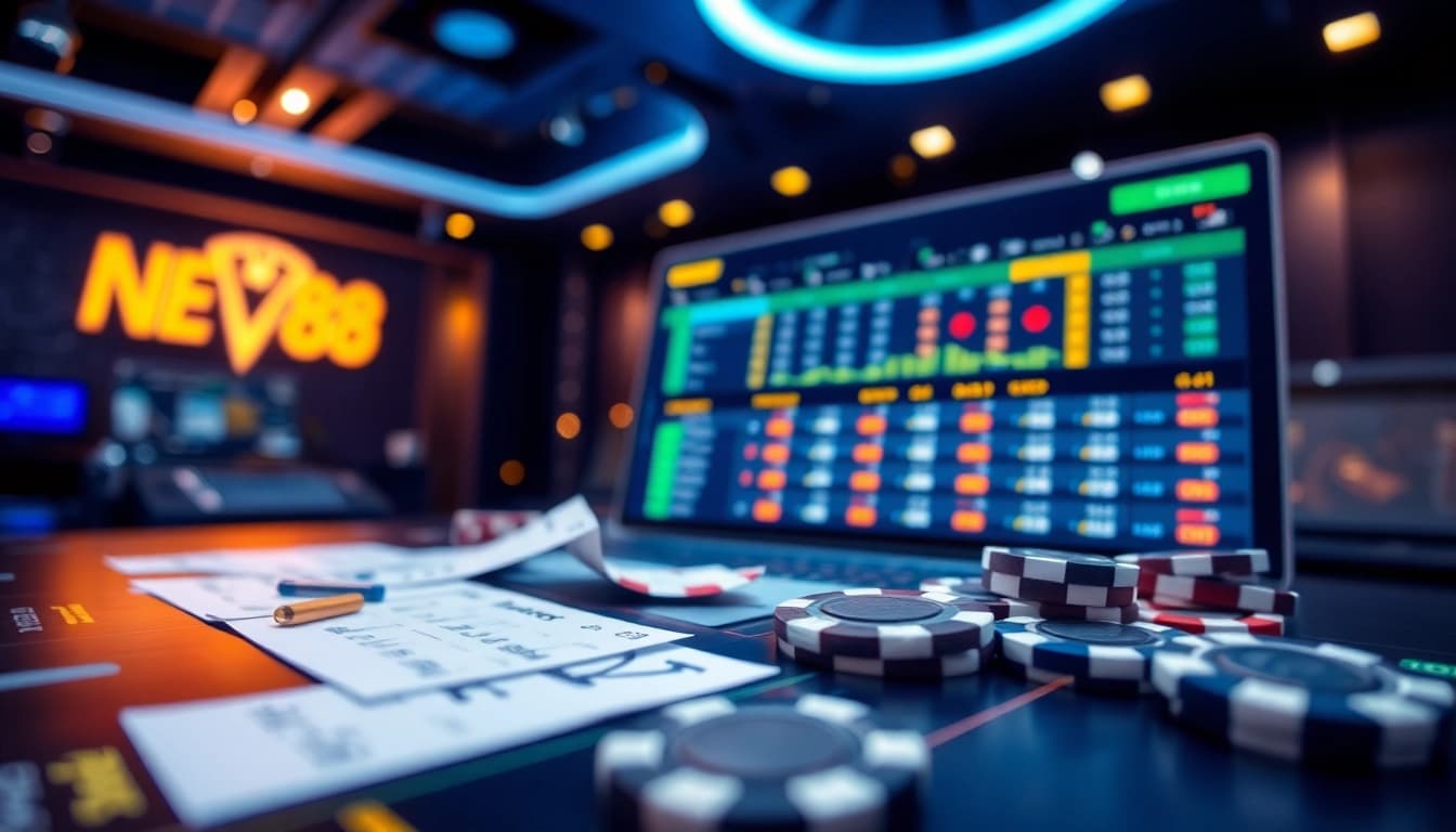 Experience the dynamic online betting environment with Link NEW88, showcasing user-friendly interfaces and vibrant gaming elements.