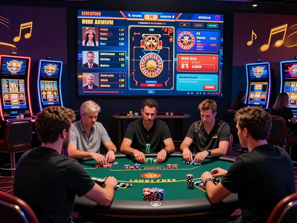 Interactive online gaming scenario showcasing diverse players engaging with 789club platforms filled with casino games.