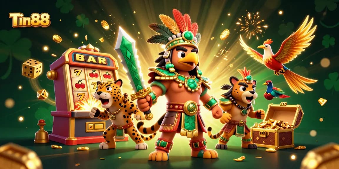 Join the excitement at Tin88 with a dynamic jackpot explosion from a 3D slot machine!
