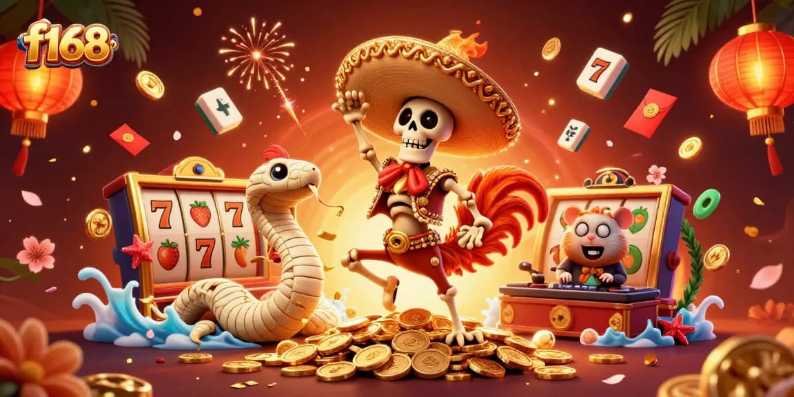 Engage with f168's winning experience through vibrant casino characters and dynamic game elements.