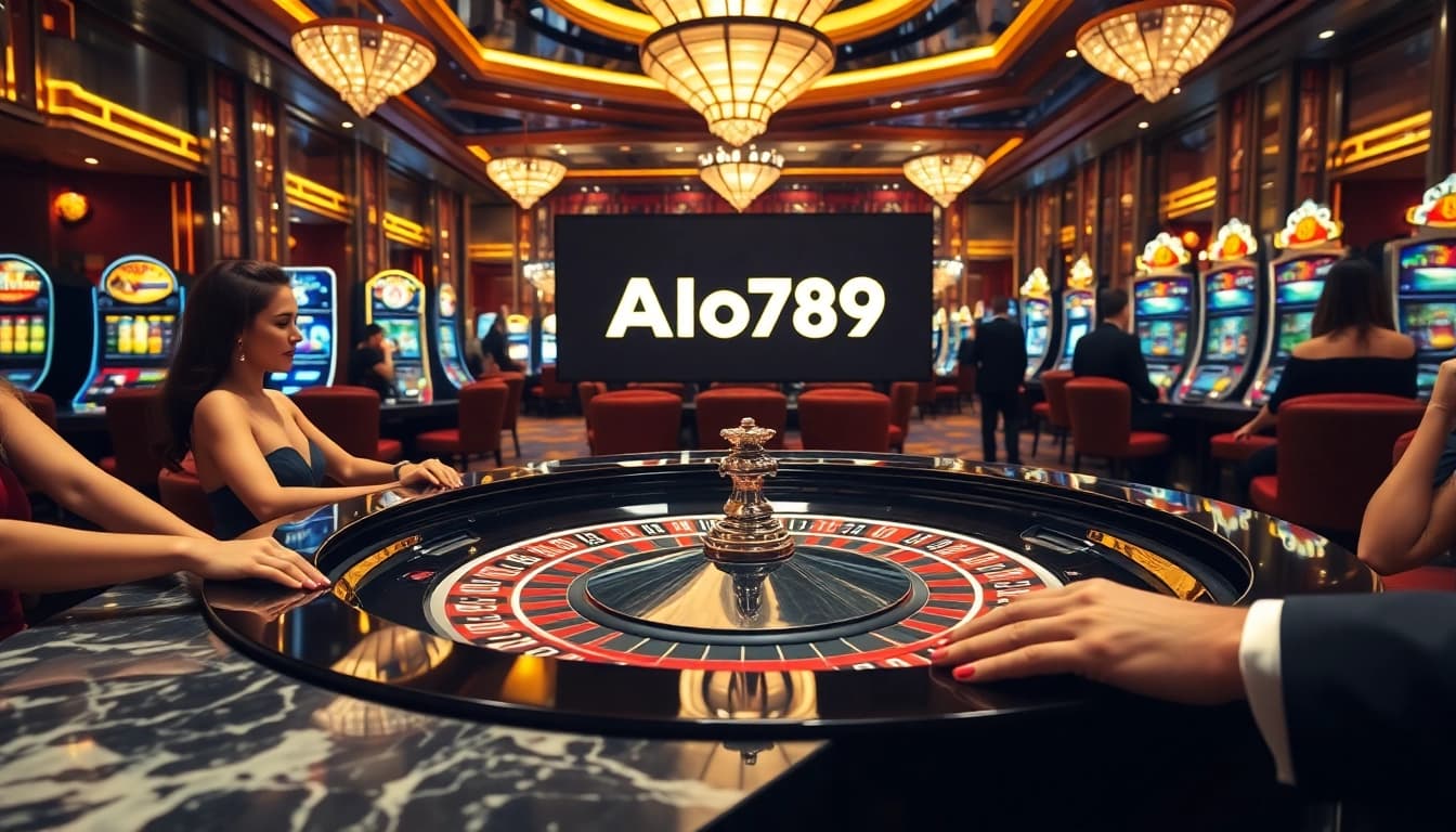 Experience the thrill of high-stakes play at ALo789's luxurious casino scene.