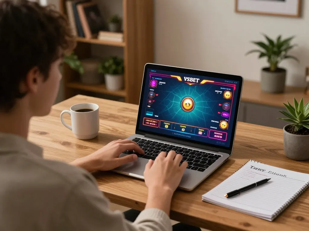 Engaging gameplay on vsbet interface while comfortably gaming online at home