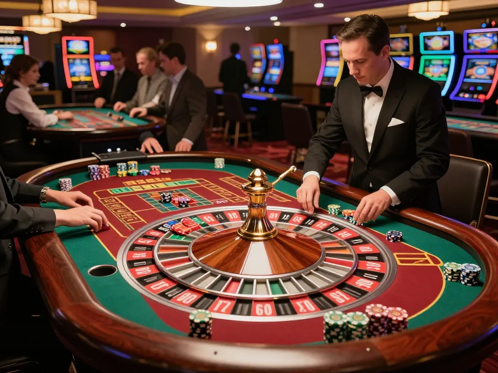 Players enjoying the thrilling roulette action at Ricbet casino table garnished with vibrant colors and excitement.