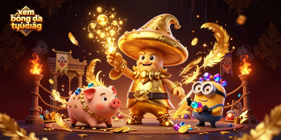 Experience xem bóng đá trực tiếp with our dynamic animated scene featuring magical elements and vibrant colors.