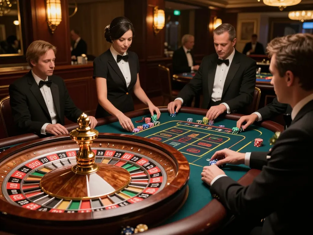 Engaged players placing bets at roulette table in elegant casino setting, showcasing strategic gameplay at https://www.bearcreekwatershed.org/macroinvertebrates.