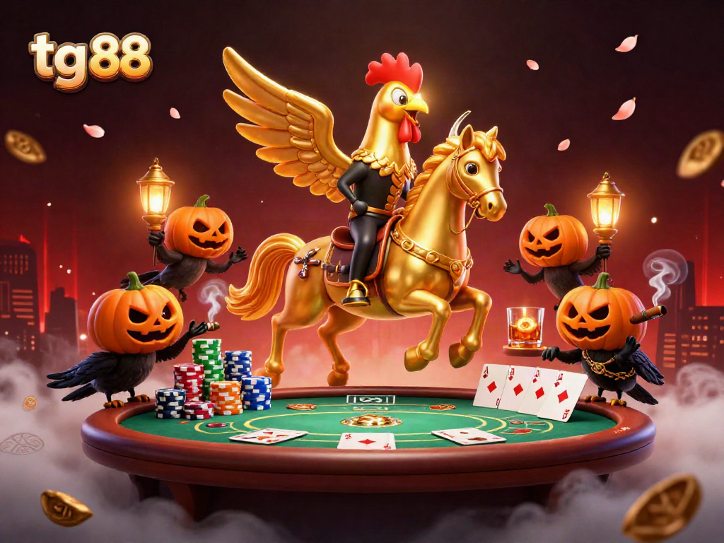 Experience thrilling gameplay and big wins with tg 88 in a vividly illustrated midnight casino.