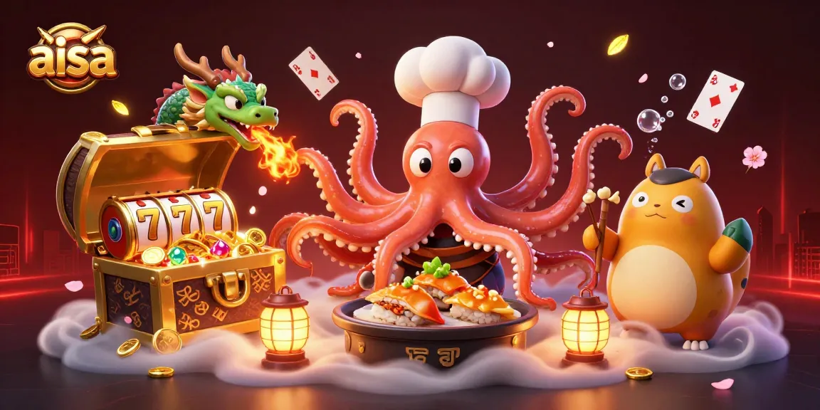 Engage in thrilling slot action with aisa through ultra-detailed 3D illustration featuring lively characters.