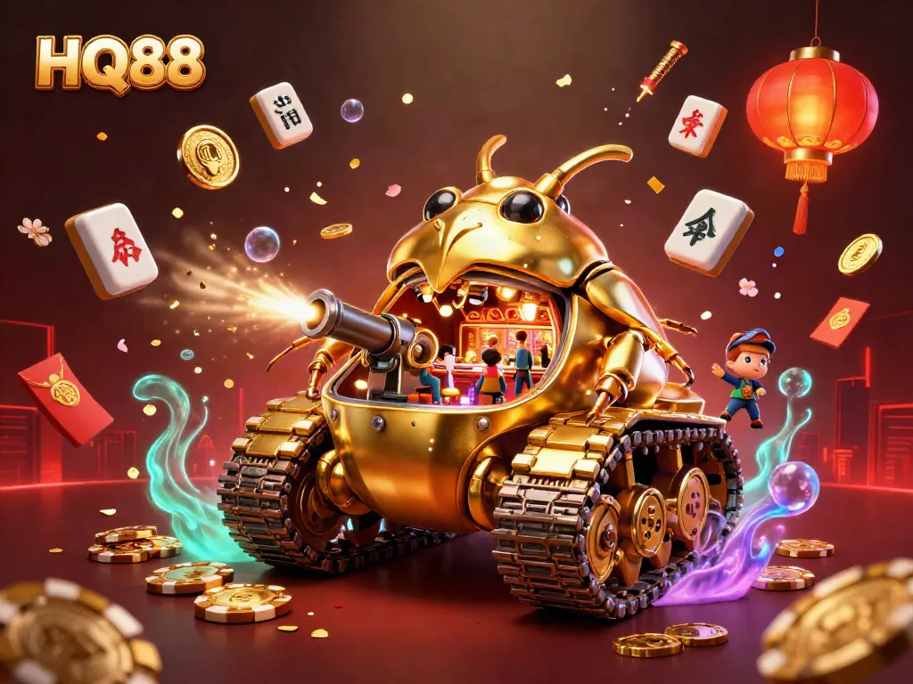 Experience thrilling action at HQ88 with a festive casino atmosphere filled with games and excitement.