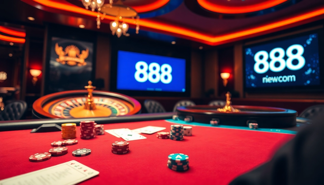 Engage in thrilling gameplay at 888new com with vibrant casino tables and exciting gambling action.