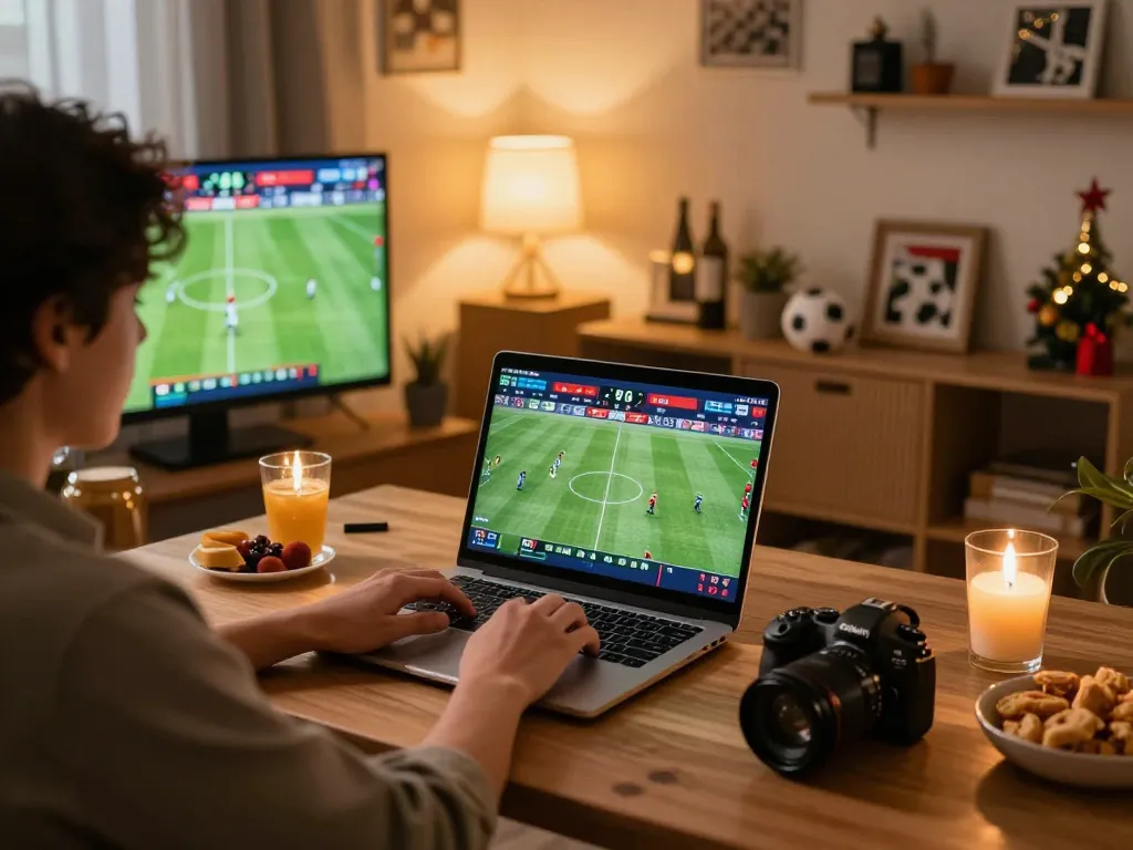 Engaging in online sports betting using TR88 link for live game odds at home.