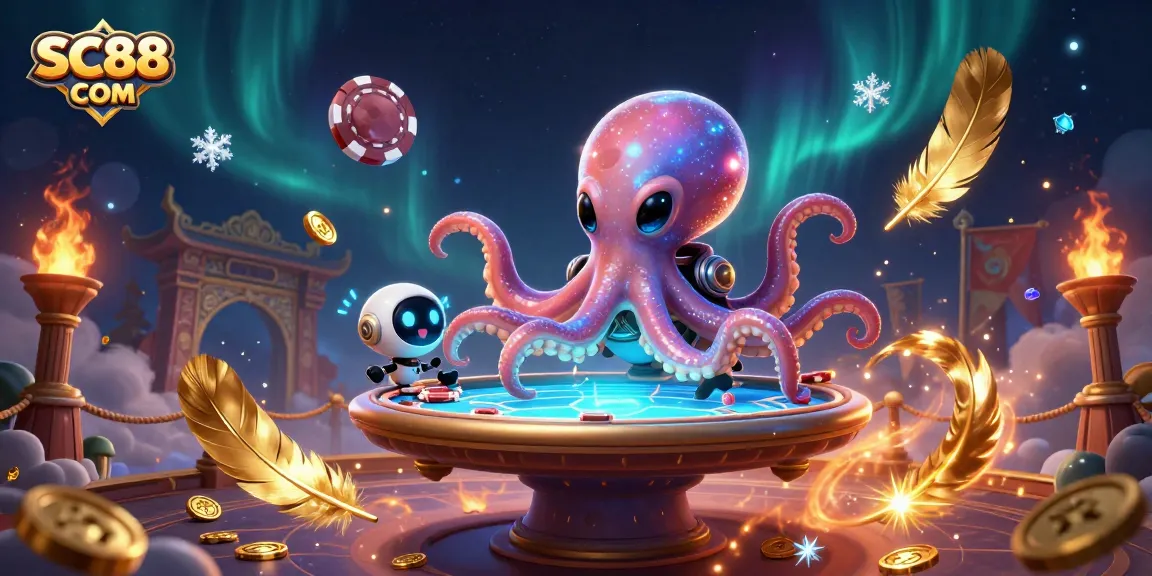 Engage with thrilling poker action at SC88 COM featuring exciting characters in a dynamic casino setting.
