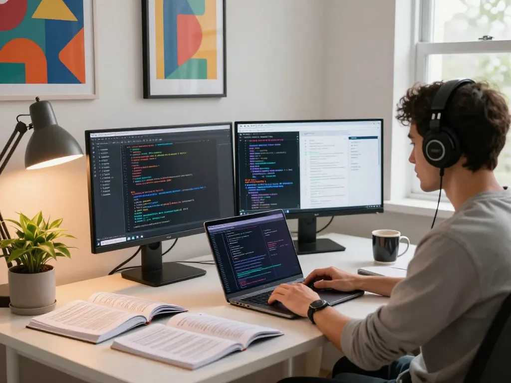 MoltBot AI in action at a workspace, showcasing productivity tools and tech interaction.