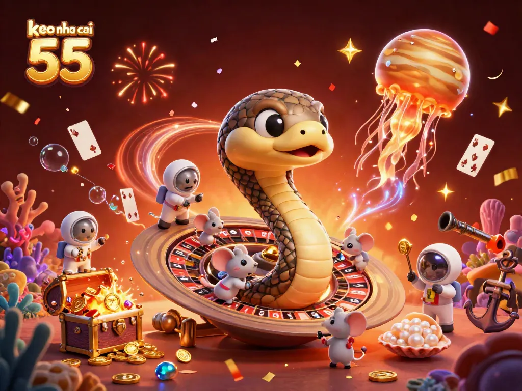 Engage with keo nha cai 55 as mice cleverly gamble on the Saturn roulette