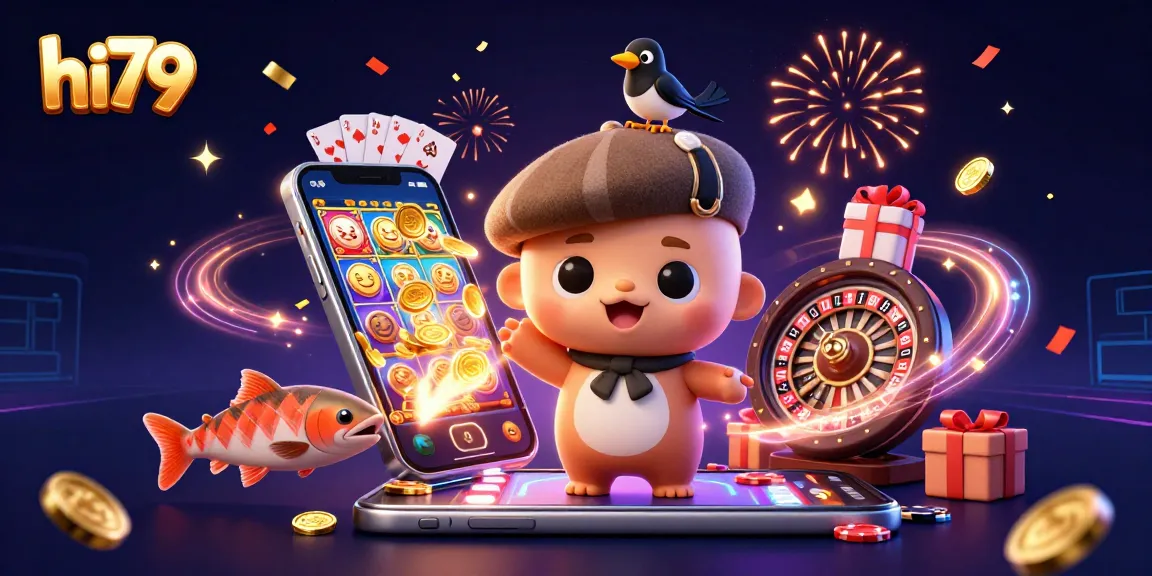 Experience thrilling gaming at hi79 with vibrant characters and dynamic casino elements.