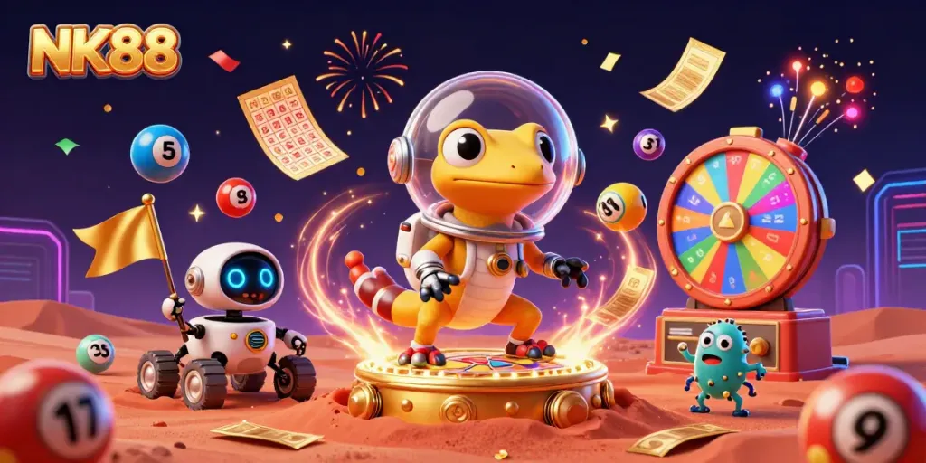 Engage in fortune with NK88, where vibrant gambling elements come to life in an astronomical casino