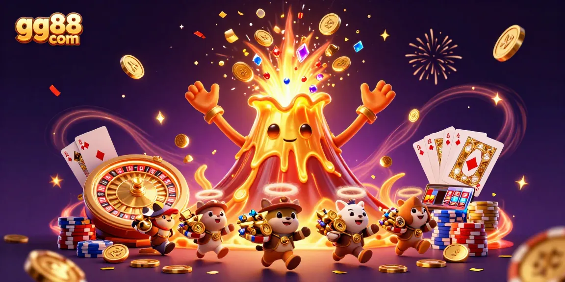 Experience the thrills of gg88 com as golden treasures burst forth in a vibrant casino adventure.