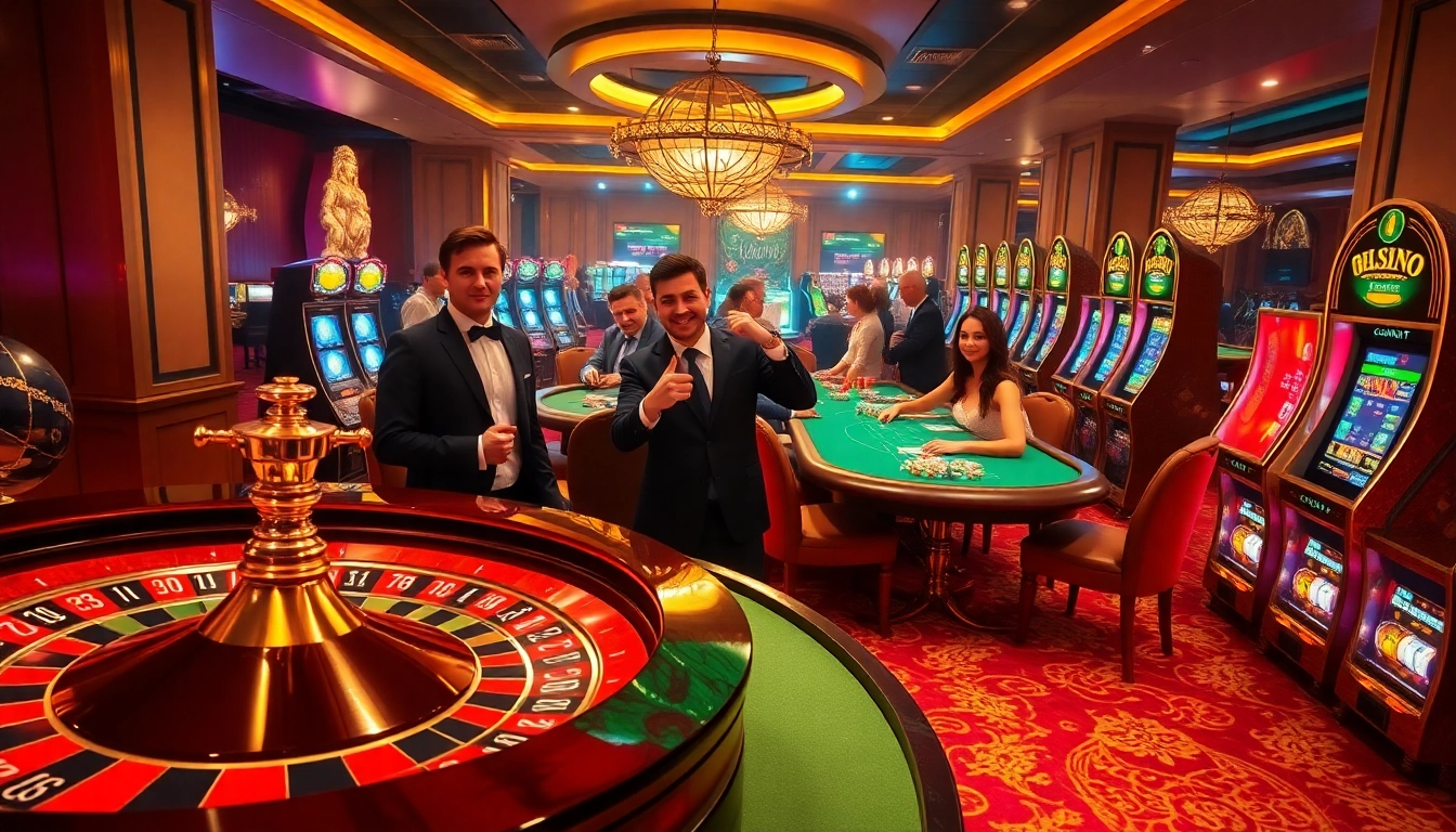 Experience the thrill of eejl33 com with engaging casino visuals featuring poker tables, roulette wheels, and vibrant slot machines.